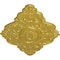 Ekena Millwork Ashford Ceiling Medallion, Hand-Painted Rich Gold, 42 3/4"W x 28 7/8"H x 1"P CM42X28ASRGS - alternate 2